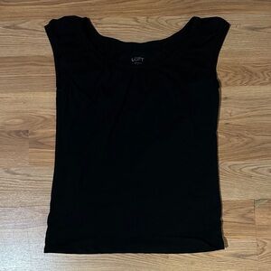 LOFT Classic Black Sleeveless Tee